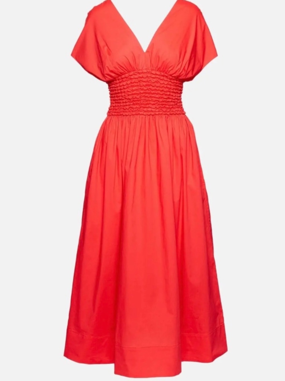 STAUD Jackson Maxi Dress Hibiscus SZ M